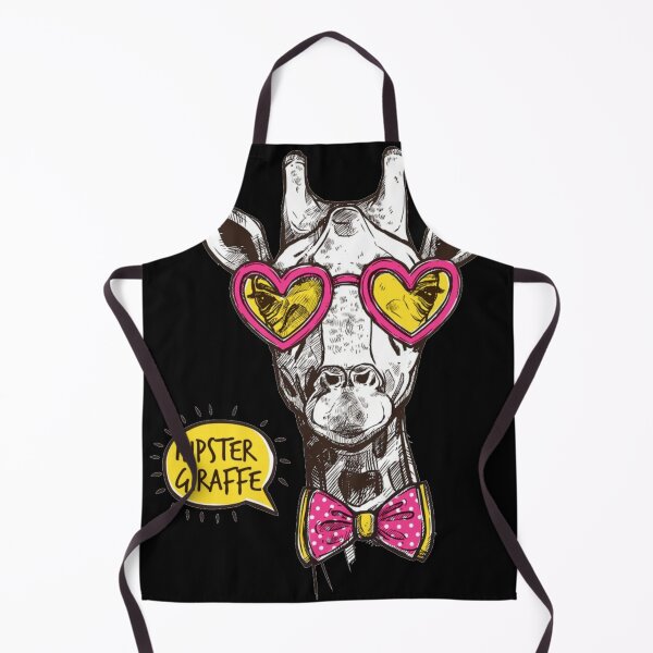 Item preview, Hipster Giraffe with Pink Heart Glasses and Bow Tie Art designed and sold by GenZFashion000.