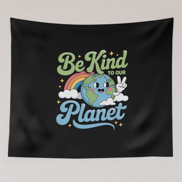 Item preview, Be Kind To Our Planet Global Awareness Cute Earth Day designed and sold by IdunayaStore.
