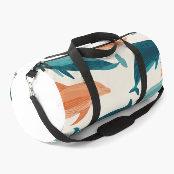 Item preview, Stylized Dolphin Pattern Ocean Life Marine Mammal designed and sold by NicolasGlowArt.