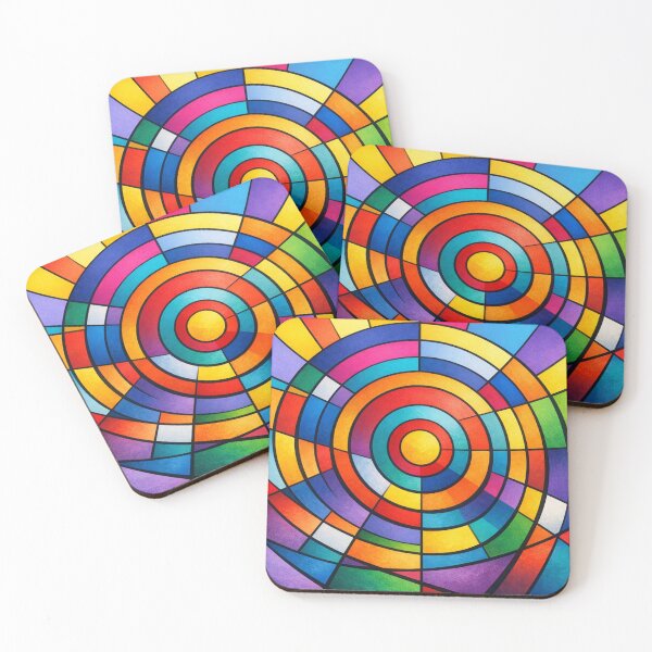 Item preview, Radiant circular geometry unfolds colors designed and sold by Sigtrix.