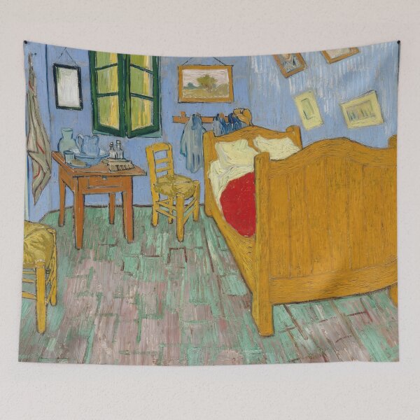 Item preview, The Bedroom by Vincent van Gogh: Post Impressionist Fine Art Print designed and sold by artofuniverse.