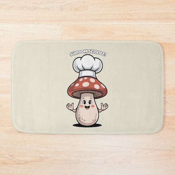 Item preview, Shroom Service - Funny Mushroom Chef Pun designed and sold by AlexandraSand.