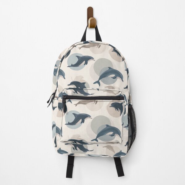 Item preview, Serene Dolphin Ocean Marine Life Pattern Art designed and sold by NicolasGlowArt.