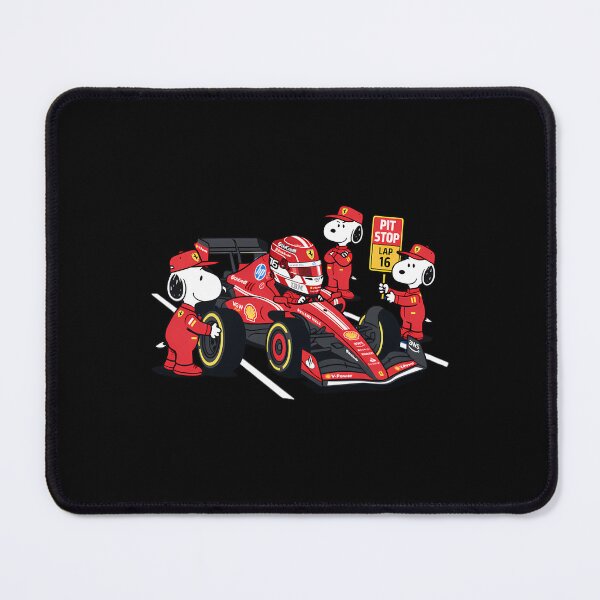 Item preview, Charles Leclerc Snoopy Pit Crew F1 Ferraris Racing Cartoon designed and sold by JonathalIngham.