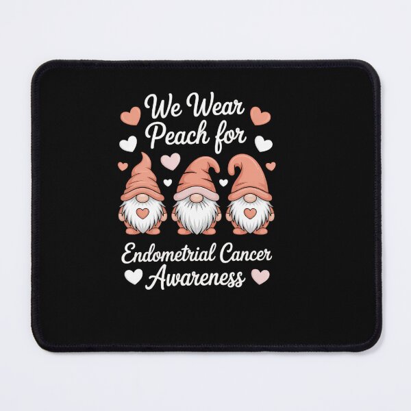 Item preview, Endometrial Cancer Awareness We Wear Peach Gnome designed and sold by EllenJast.