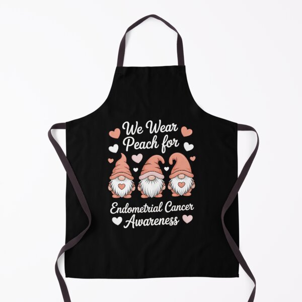 Item preview, Endometrial Cancer Awareness We Wear Peach Gnome designed and sold by EllenJast.