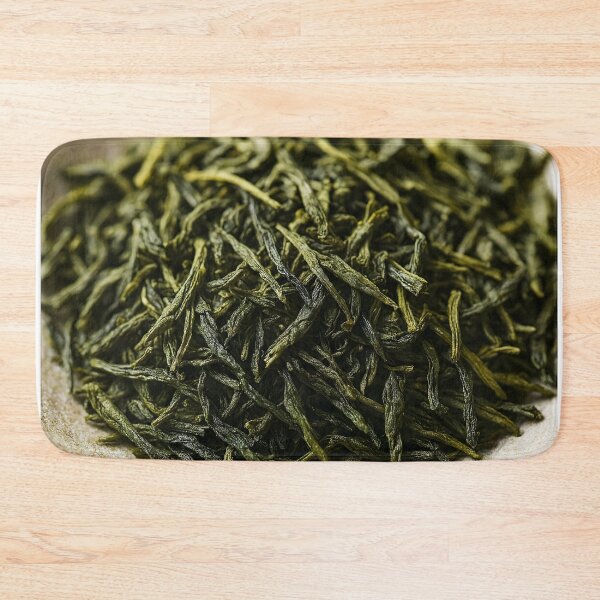 Item preview, Green Tea Leaves – Dried Loose Pile Closeup designed and sold by EmeraldeaArt.