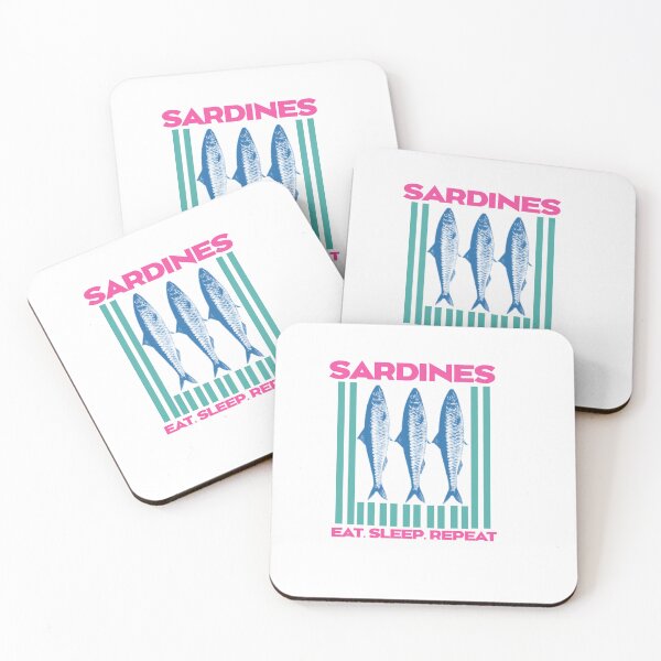 Item preview,  Sardines-  Eat, sleep, repeat retro designed and sold by Abibless1998.