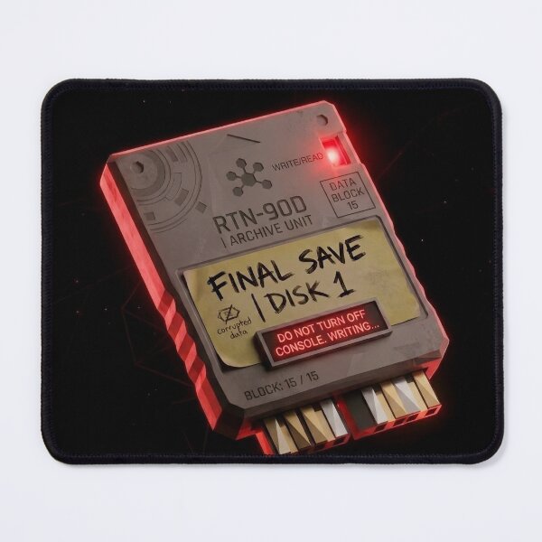 Item preview, Final Save Corrupted - Retro Data Block Low Poly Art designed and sold by PhoenixDrake.