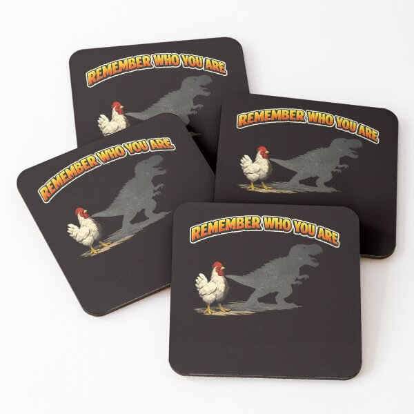 Item preview, Chicken Evolution – Remember Who You Are | Dino Shadow Art designed and sold by FrameFlow.