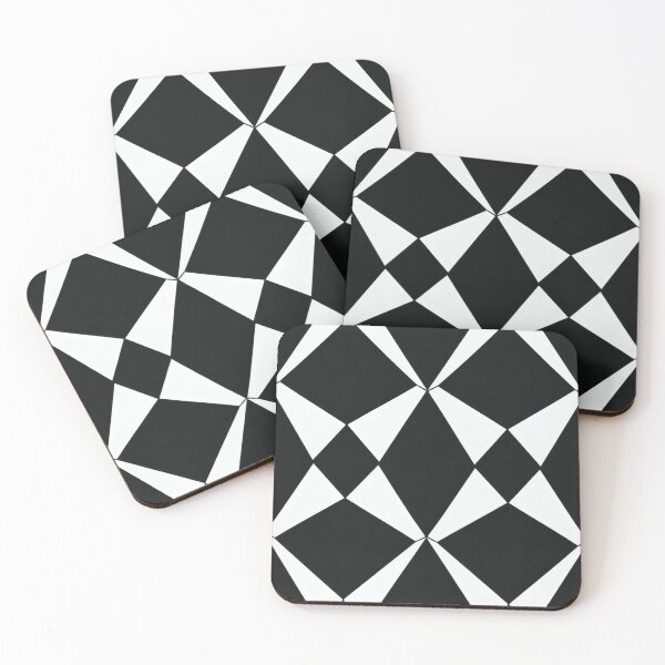 Item preview, 60s Luxury Op-Art – Black & White Geometric Minimalist Pattern designed and sold by Ela Art Space .
