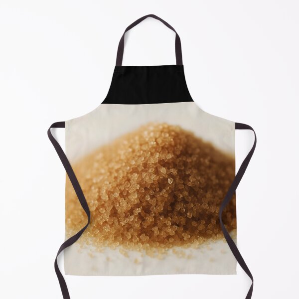 Item preview, Brown Cane Sugar Crystals on White Background – Close-Up Grain Texture designed and sold by EmeraldeaArt.