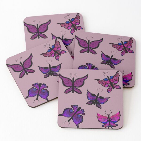 Item preview, Dark Stained Glass Butterflies  designed and sold by JaygiesDesign.