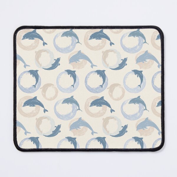 Item preview, Brush Stroke Dolphin Pattern Ocean Marine Life Art designed and sold by NicolasGlowArt.