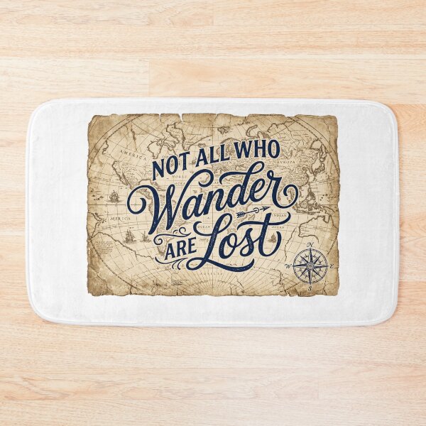 Item preview, Not All Who Wander Are Lost Vintage World Map Traveler T-Shirt designed and sold by Egyptian king ⭐⭐⭐⭐⭐.