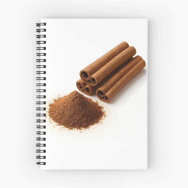 Item preview, Cinnamon Rolls with Brown Powder Pile Closeup on White Background – Bakery and Culinary Ingredient designed and sold by EmeraldeaArt.