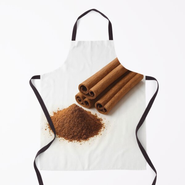 Item preview, Cinnamon Rolls with Brown Powder Pile Closeup on White Background – Bakery and Culinary Ingredient designed and sold by EmeraldeaArt.