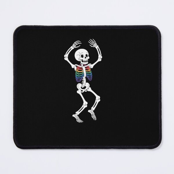 Item preview, Skeleton Dancing Gay Pride LGBTQ Ally Rainbow Flag designed and sold by EllenJast.