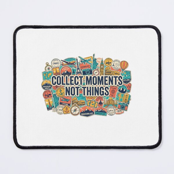 Item preview, Collect Moments Not Things Travel Vintage Suitcase Collage T-Shirt designed and sold by Egyptian king ⭐⭐⭐⭐⭐.