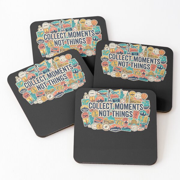 Item preview, Collect Moments Not Things Travel Vintage Suitcase Collage T-Shirt designed and sold by Egyptian king ⭐⭐⭐⭐⭐.