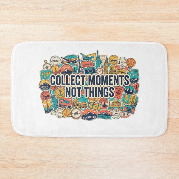 Item preview, Collect Moments Not Things Travel Vintage Suitcase Collage T-Shirt designed and sold by Egyptian king ⭐⭐⭐⭐⭐.