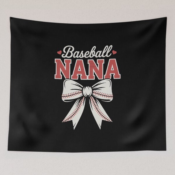 Item preview, Baseball Nana Coquette Bow Game Day Mothers Day designed and sold by IdunayaStore.