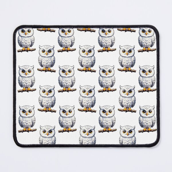 Item preview, Copy of Cute Little White Owls - White designed and sold by PatternTitan.