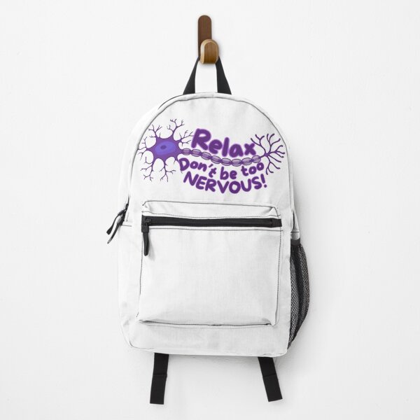 Item preview, Relax, Don't Be Too Nervous - Funny Neuroscience Neuron Pun designed and sold by MelocotonDreams.