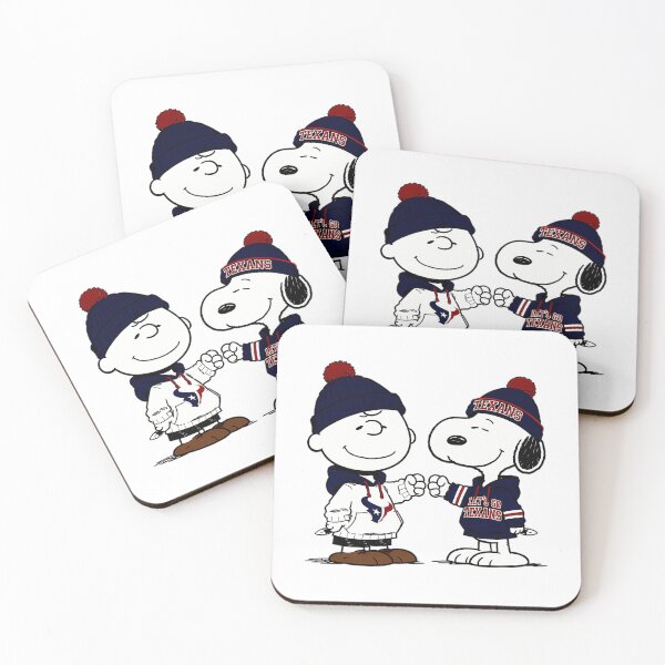 Aperçu de l'œuvre Charlie Brown et Snoopy, joueurs de football américain des Houston Texans (NFL) créée et vendue par Morphologiona.