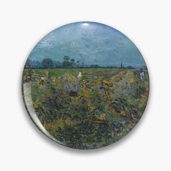 Item preview, The Green Vineyard by Vincent van Gogh: Post Impressionist Landscape Poster designed and sold by artofuniverse.