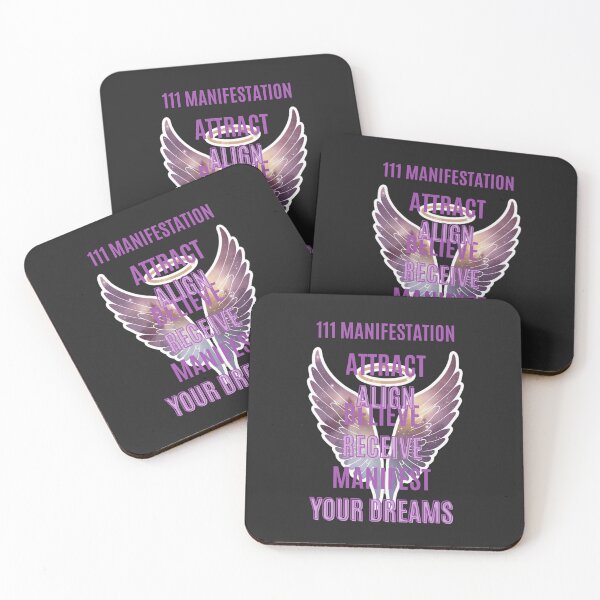 Item preview, 111 Angel Number Manifestation – Spiritual Aesthetic Typography Design designed and sold by CosmicQuietStudio.