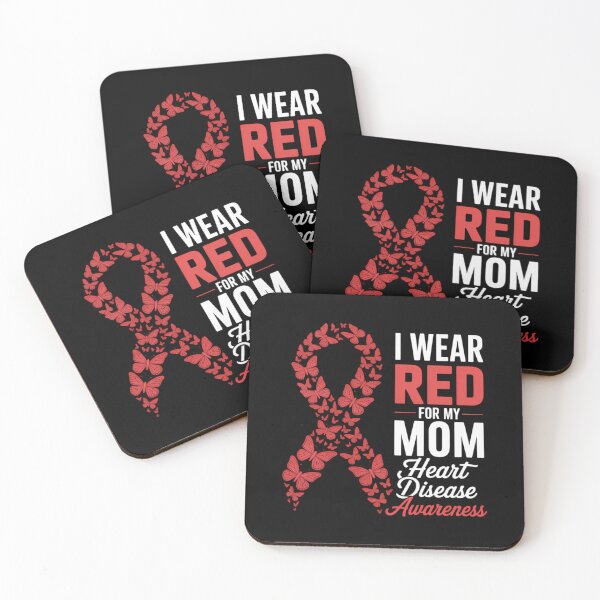 Item preview, I wear Red For Mom Heart Disease Awareness designed and sold by IdunayaStore.