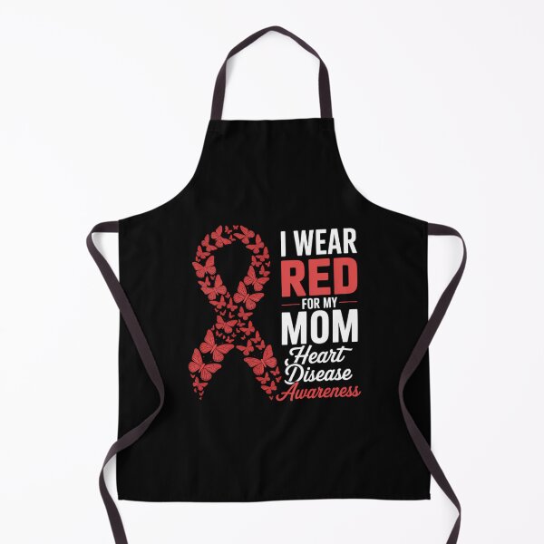 Item preview, I wear Red For Mom Heart Disease Awareness designed and sold by IdunayaStore.