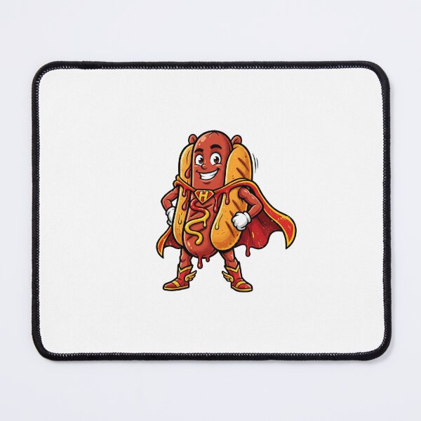 Item preview, Funny Hotdog Superhero Character Cute Food Humor T-Shirt designed and sold by Egyptian king ⭐⭐⭐⭐⭐.