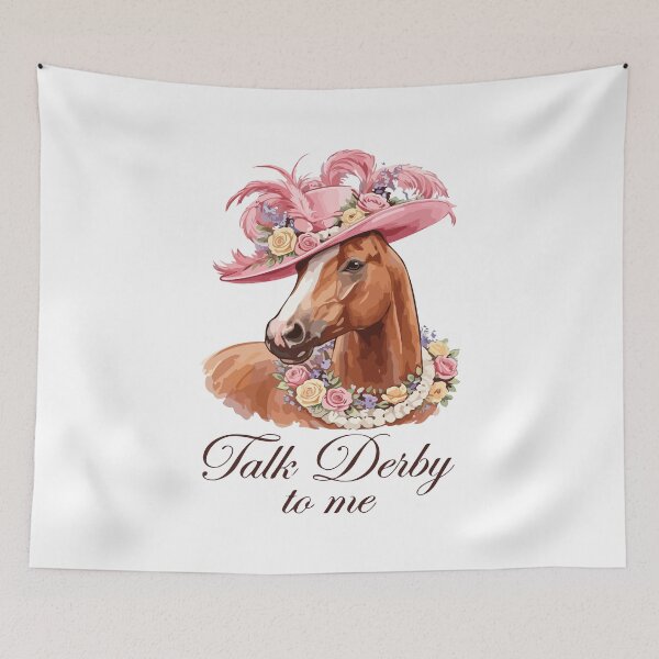 Item preview, Talk Derby To Me Funny Horse Racing Humor Party Gift designed and sold by kiralynstration.
