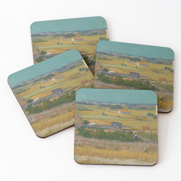 Item preview, The Harvest by Vincent van Gogh: Post Impressionist Countryside Landscape Poster designed and sold by artofuniverse.