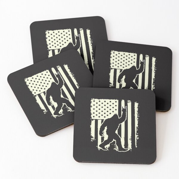 Item preview, Bigfoot American Flag Vintage Sasquatch Patriotic Humor designed and sold by kiralynstration.