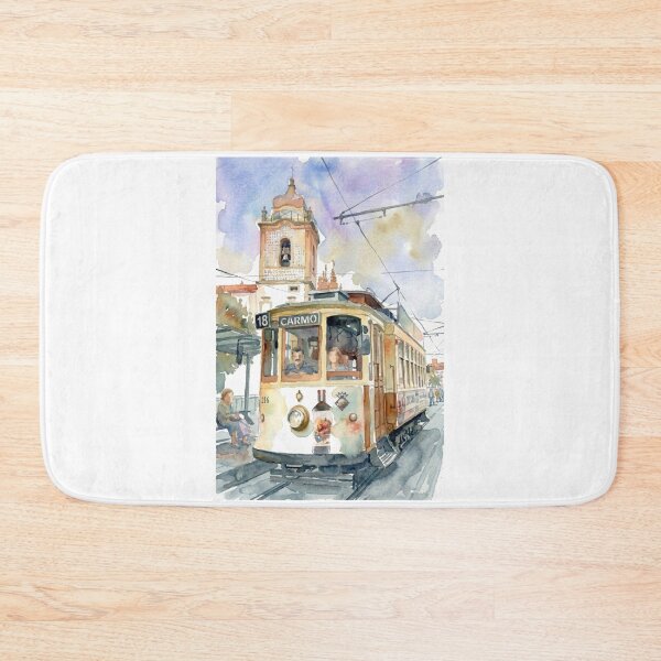 Item preview, Porto Vintage Tram Watercolor designed and sold by caracatita75.