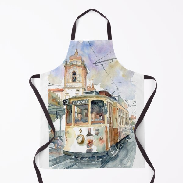Item preview, Porto Vintage Tram Watercolor designed and sold by caracatita75.