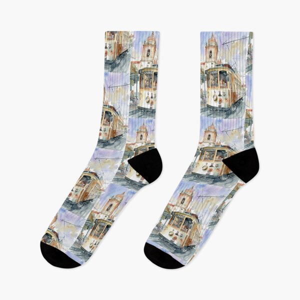 Item preview, Porto Vintage Tram Watercolor designed and sold by caracatita75.