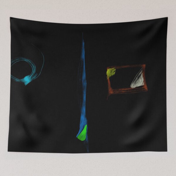 Item preview, Art Potpourri  Minimalist Primitive Abstract Digital Black Painting designed and sold by masabo.