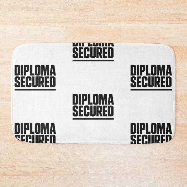 Item preview, Graduation diploma secured concept with bold typography, suitable for backgrounds, AI generated designed and sold by dvoevnore.
