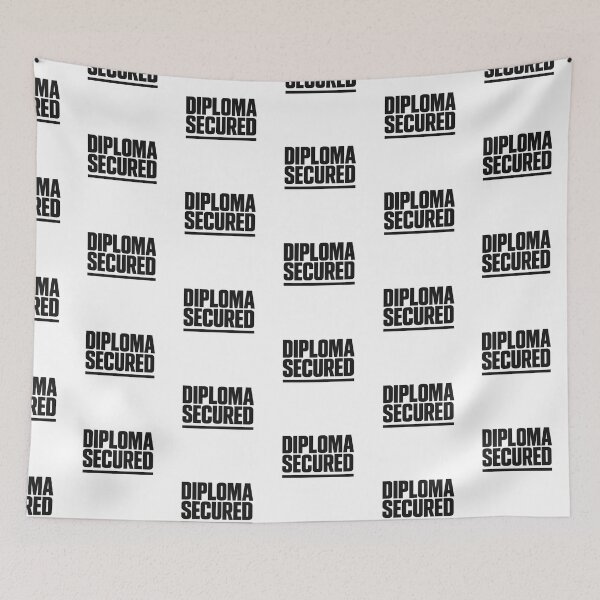 Item preview, Graduation diploma secured concept with bold typography, suitable for backgrounds, AI generated designed and sold by dvoevnore.