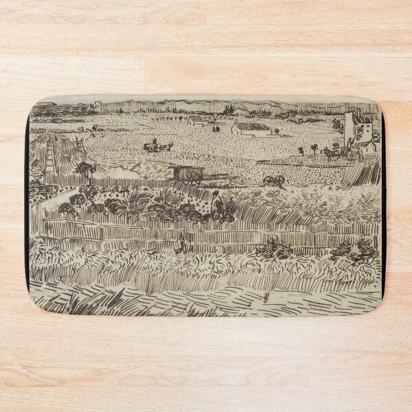 Item preview, The Harvest for Emile Bernard by Vincent van Gogh: Post Impressionist Landscape designed and sold by artofuniverse.