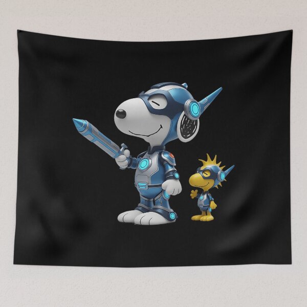 Item preview, Snoopy And Woodstock Blue Super Suit Hero designed and sold by Morphologiona.