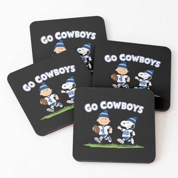 Item preview, Dallas Football Go Cowboys Snoopy And Charlie Brow designed and sold by RetroCandyfloss.