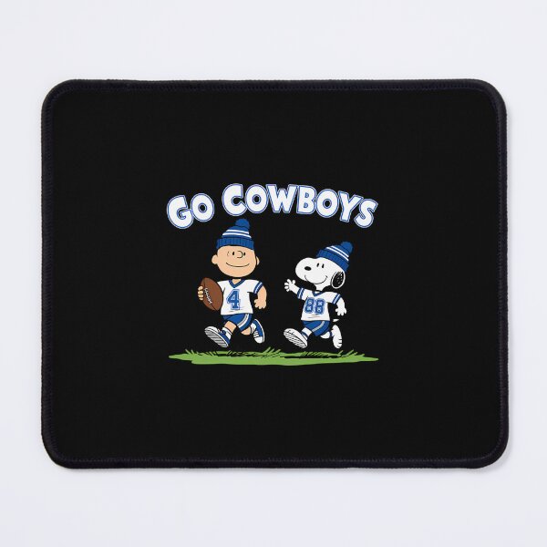 Item preview, Dallas Football Go Cowboys Snoopy And Charlie Brow designed and sold by RetroCandyfloss.