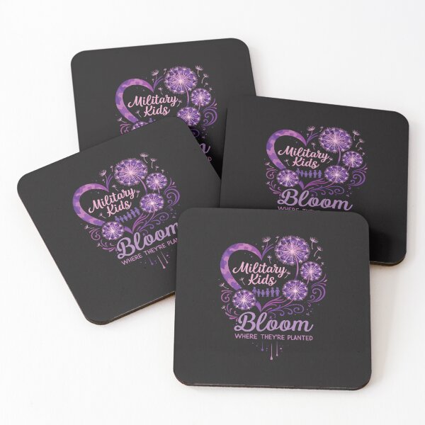 Item preview, Military Kid Purple Up Bloom Where Planted Dandelion Gift designed and sold by kiralynstration.