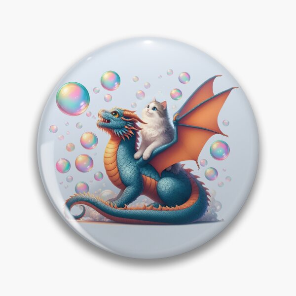 Item preview, Cat Flying Over a Dragon designed and sold by Artquinox.