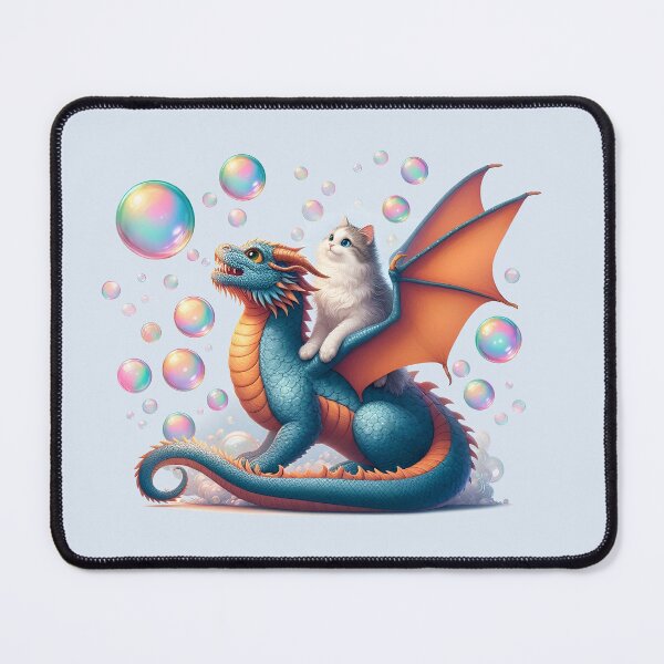 Item preview, Cat Flying Over a Dragon designed and sold by Artquinox.